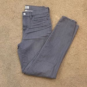 Gray J Crew Lookout High Rise Skinny jeans